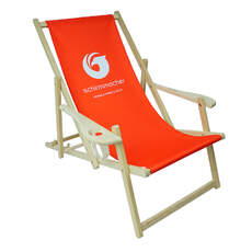 Silla tumbona con portavasos - Posición 1 Silla tumbona con portavasos - Posición 1
