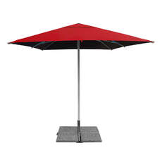 Großschirm quadratisch mit Kurbel-Öffnung