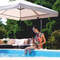 Parasol excéntrico para piscinas Parasol excéntrico para piscinas
